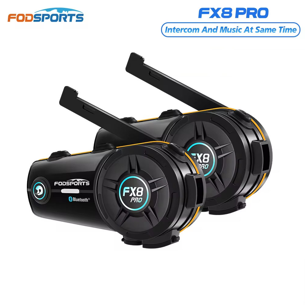 Universal Motorcycle Helmet Intercom Headset - 2개입 Fodsports FX8 Pro 오토바이 인터콤
