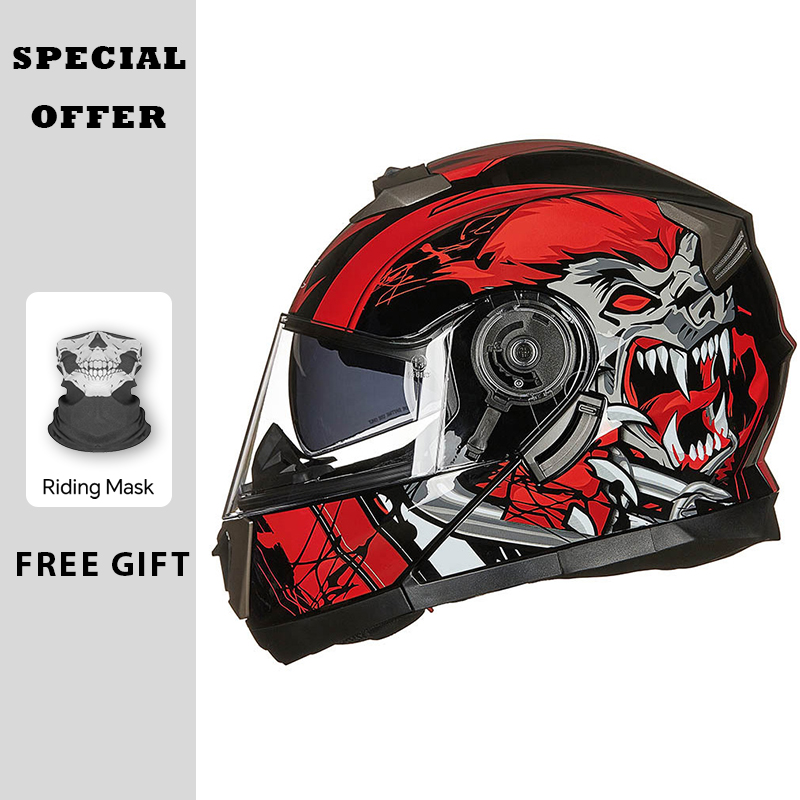 Modular Flip Up Motorcycle Helmet Dot Approved - 모터사이클 헬멧 모듈러 플립업 헬멧 더블