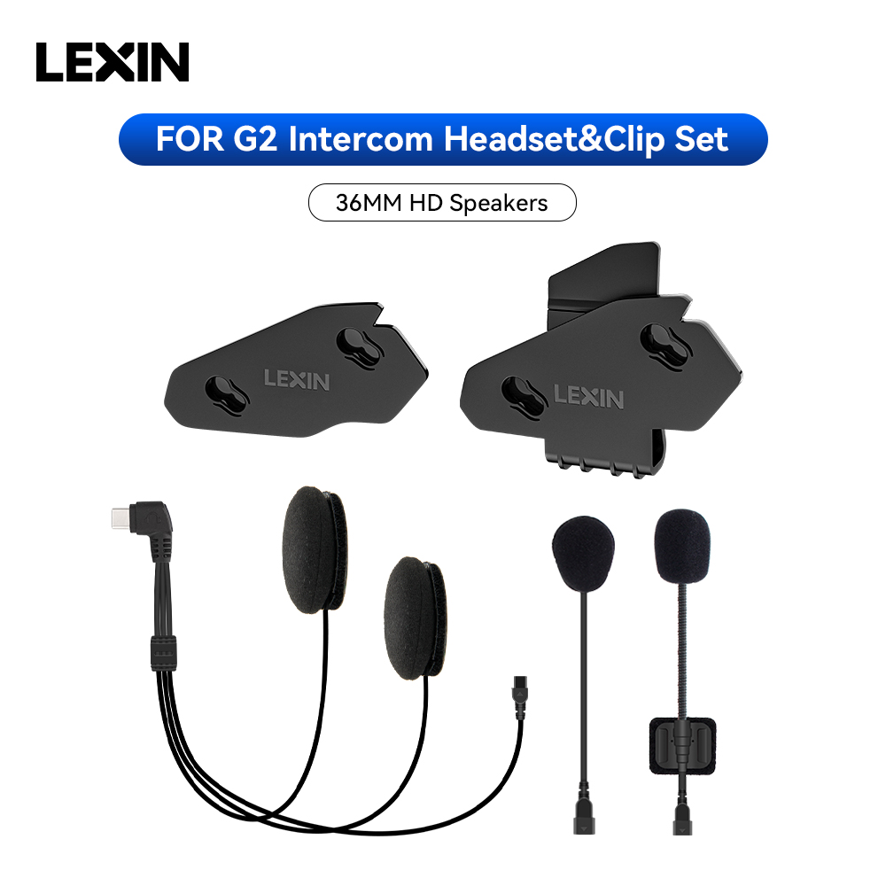 Universal Motorcycle Helmet Intercom Headset - 전체/하프 헬멧 인터콤 헤드셋 플러그용 LEXIN-G2