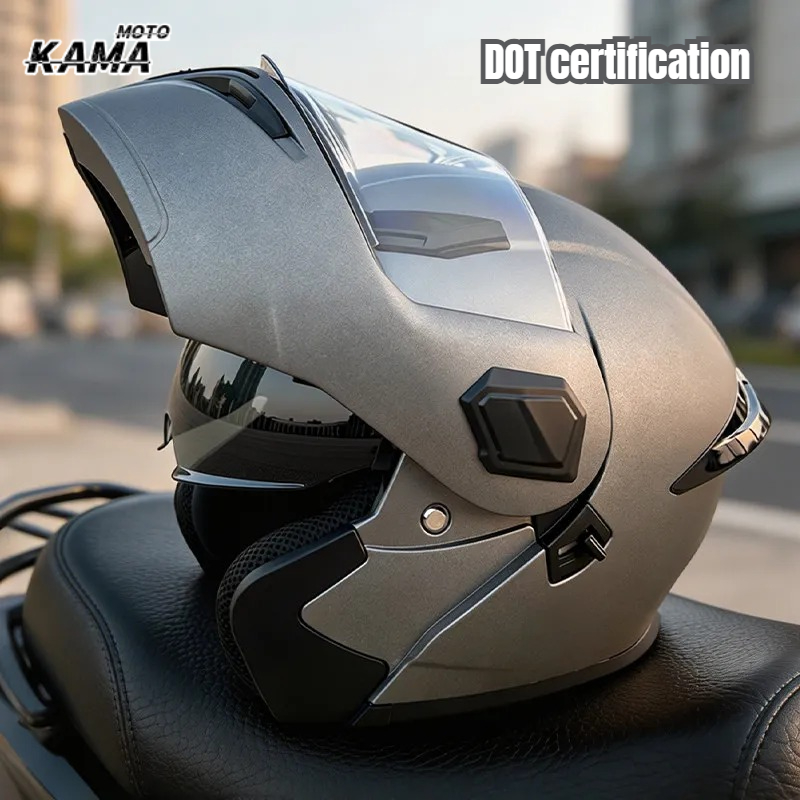 Modular Flip Up Motorcycle Helmet Dot Approved - 플립업식 모듈형 오토바이 헬멧, 남성용/여성용, 풀페이스/오픈페이스,