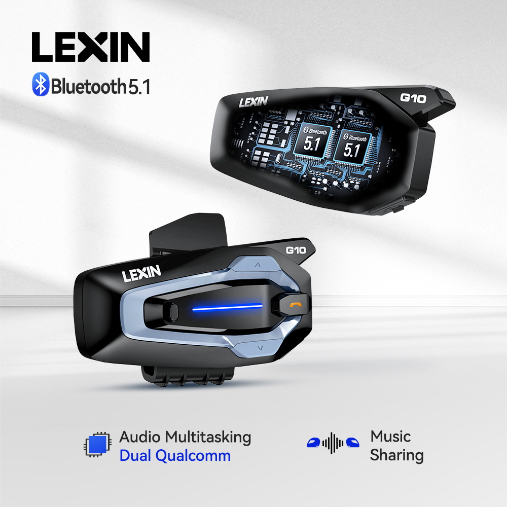 Universal Motorcycle Helmet Intercom Headset - NEW-LEXIN G10 오토바이 헬멧 인터콤, 8명