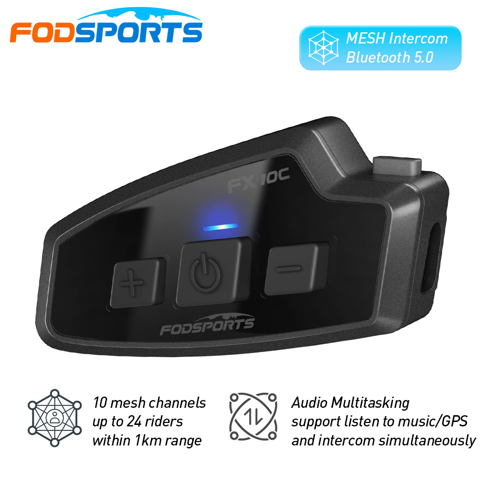Universal Motorcycle Helmet Intercom Headset - Fodsports FX 10C 오토바이 메쉬 인터콤