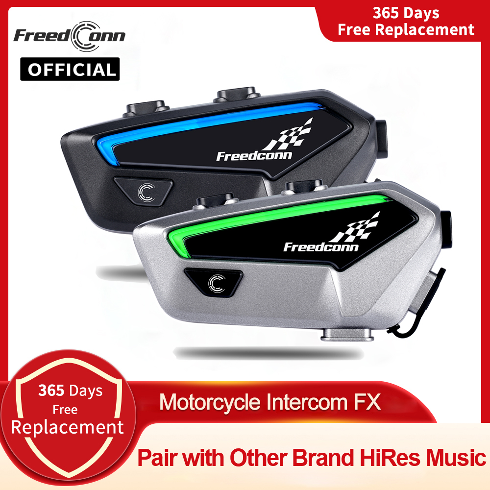 Full Face Motorcycle Helmet With Bluetooth - 오토바이 인터콤 블루투스 헬멧 헤드셋 Freedconn