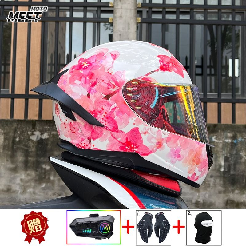 ORZ 오토바이 블루투스 헬멧 남성용 여성용 4계절 오 - Full Face Motorcycle Helmet With Bluetooth 리뷰 및 가격