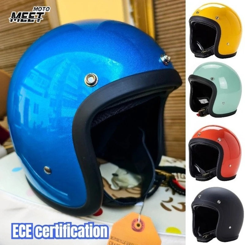 일본 한국 스타일 오픈 페이스 오토바이 헬멧 빈티지 5 - Vintage Open Face Retro Helmet 리뷰 및 가격