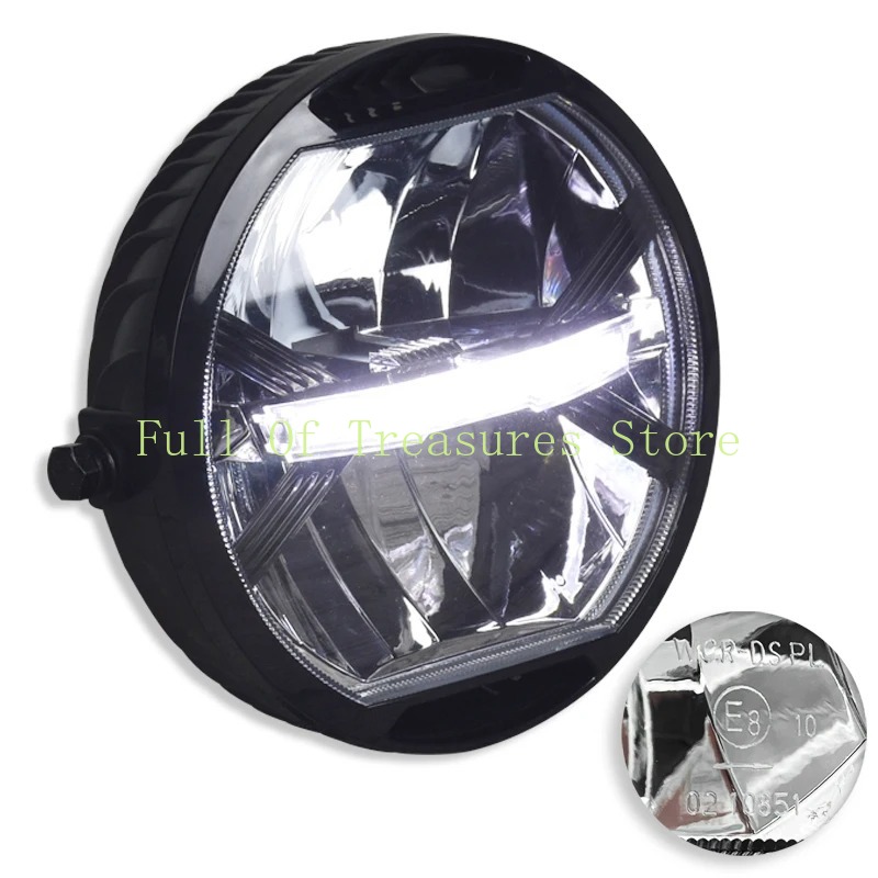 CE 인증 E8 스탬프 유니버설 모터사이클 모던 레트로 - Universal Motorcycle Led Headlight Projector 리뷰 및 가격