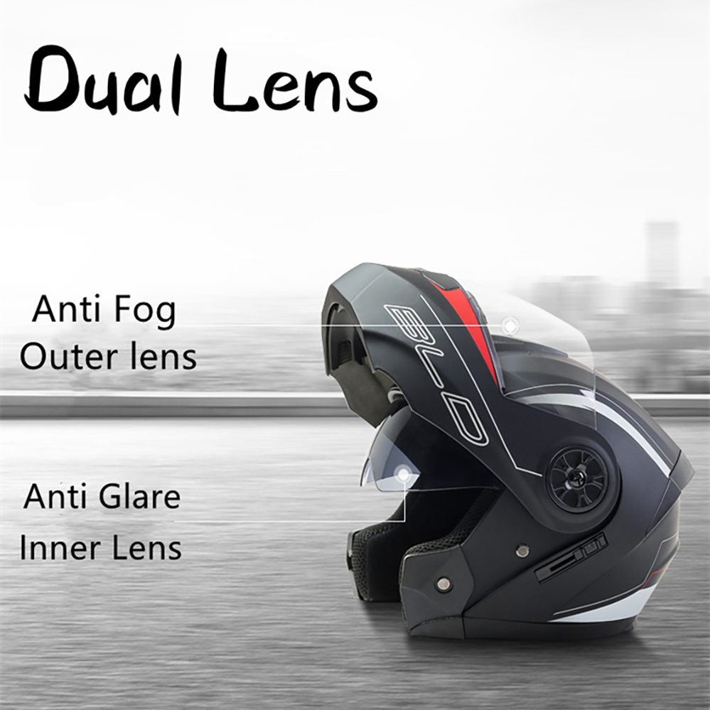 모듈형 이중 렌즈 오토바이 헬멧 최신 플립 페이스 안전 - Modular Flip Up Motorcycle Helmet Dot Approved 리뷰 및 가격