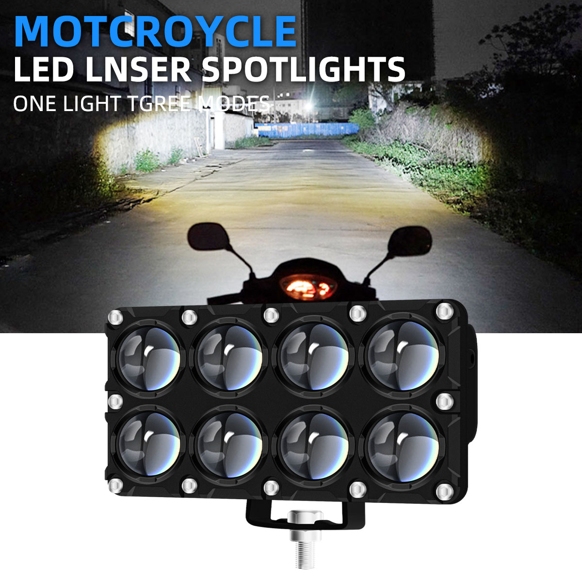 6/8/10 렌즈 보조 오토바이 스포트라이트 작업용 안 - Universal Motorcycle Led Headlight Projector 리뷰 및 가격