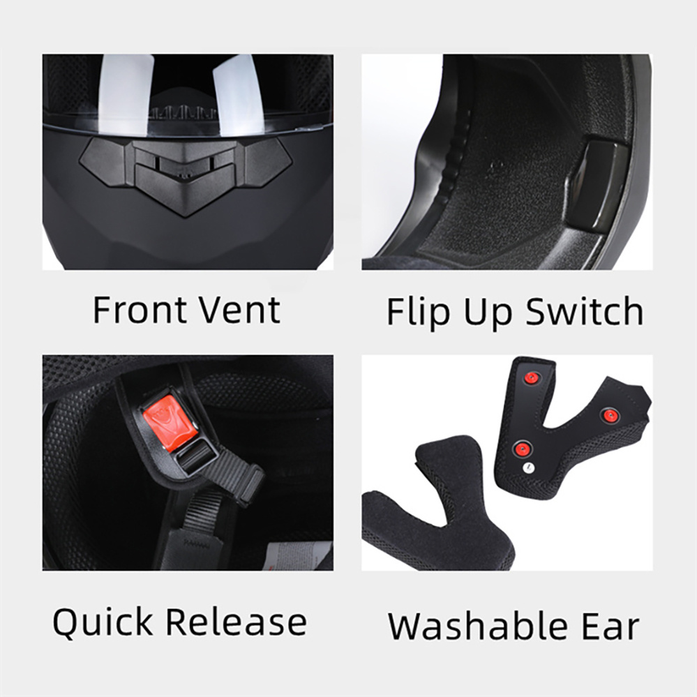모듈식 오토바이 헬멧, 듀얼 렌즈 플립업 헬멧, ECE - Motorcycle Helmet Inner Sun Visor Lens 리뷰 및 가격