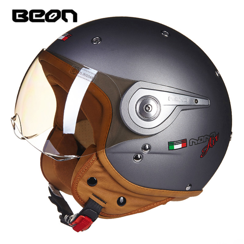 BEON B-110 Moto rcycle 헬멧 beon - Vintage Open Face Retro Helmet 리뷰 및 가격