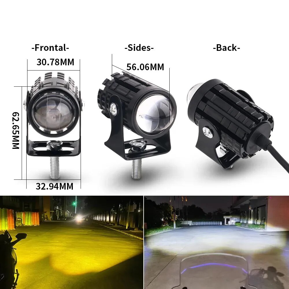 유니버설 오토바이 LED 헤드라이트 프로젝터 렌즈 듀얼 - Universal Motorcycle Led Headlight Projector 리뷰 및 가격