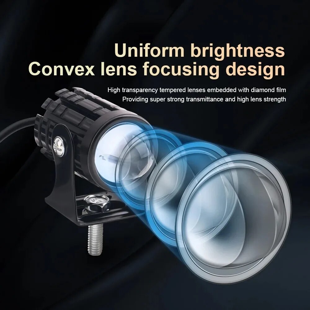 유니버설 오토바이 LED 헤드라이트 프로젝터 렌즈 듀얼 - Universal Motorcycle Led Headlight Projector 리뷰 및 가격