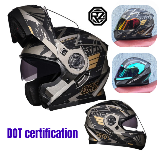 Orz 풀 페이스 듀얼 바이저 오토바이 헬멧, 모토크로 - Dual Visor Motorcycle Racing Helmet 리뷰 및 가격